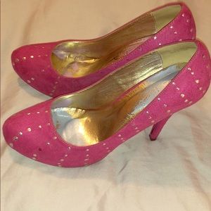 JustFab Steffie Fuchsia Platform Pump